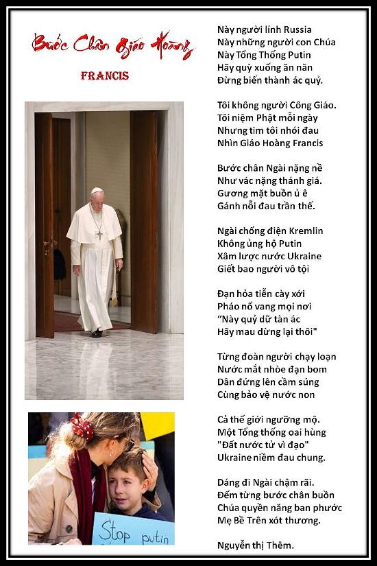 Bước chân Giáo Hoàng Francis