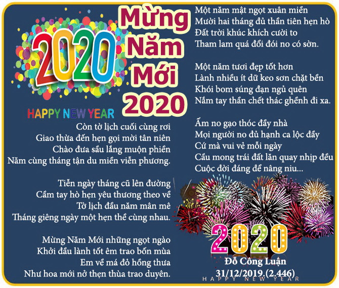 mừng năm mới 2020