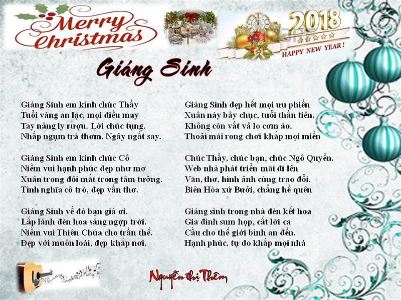 Bài thơ Giáng Sinh